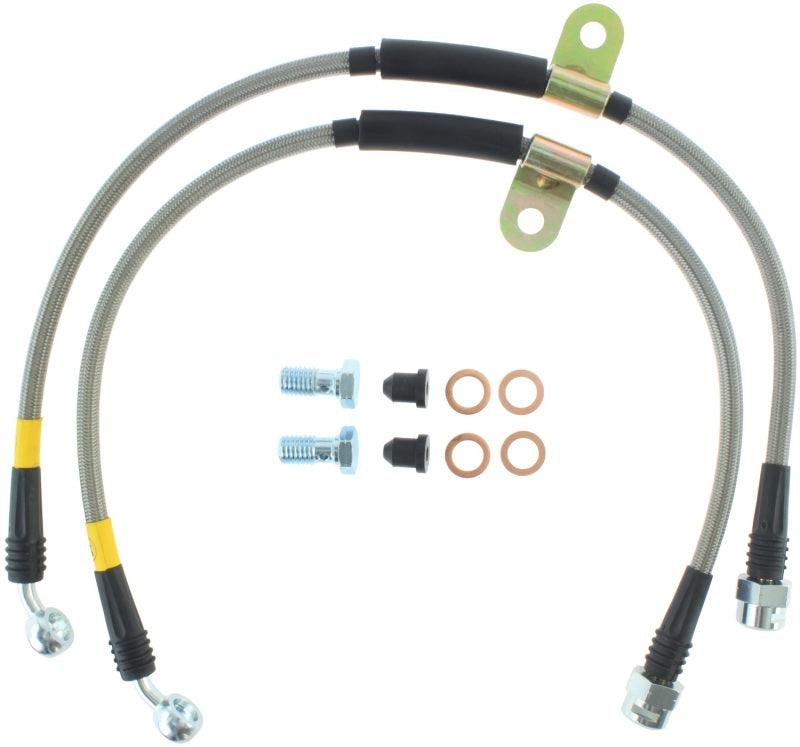 StopTech 07-08 Cadillac Escalade Stainless Steel Front Brake Lines - Torque Motorsport