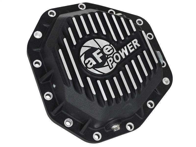 aFe Power Pro Ser Rear Diff Cover Black w/Mach Fins 2017 Ford Diesel Trucks V8-6.7L(td) Dana M275-14 - Torque Motorsport