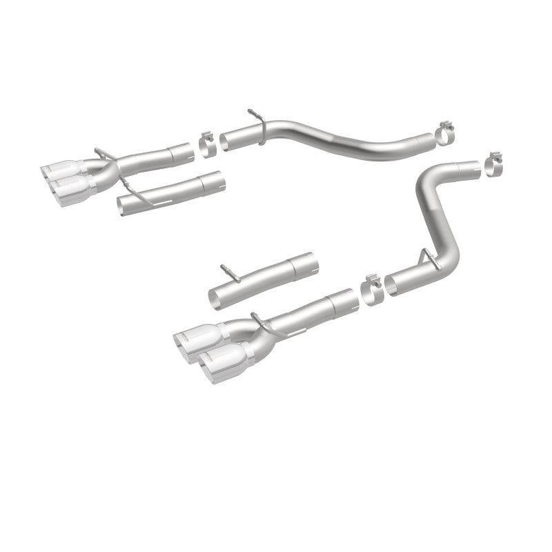 MagnaFlow Axle-Back, SS, 2.5in, Quad Split Rear 3.5in Tip 2015 Dodge Challenger 3.6L V6 - Torque Motorsport