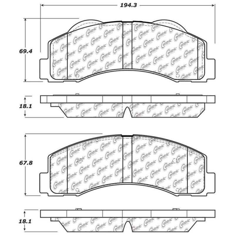 StopTech 10-14 Ford F-150 Street Performance Front Brake Pads - Torque Motorsport