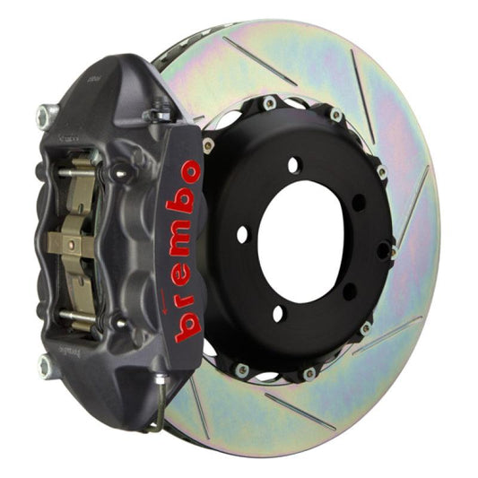 Brembo 06-09 Honda S2000 Rear GTS BBK 4 Piston Cast 328x28 2pc Rotor Slotted Type-1-Black HA - Torque Motorsport