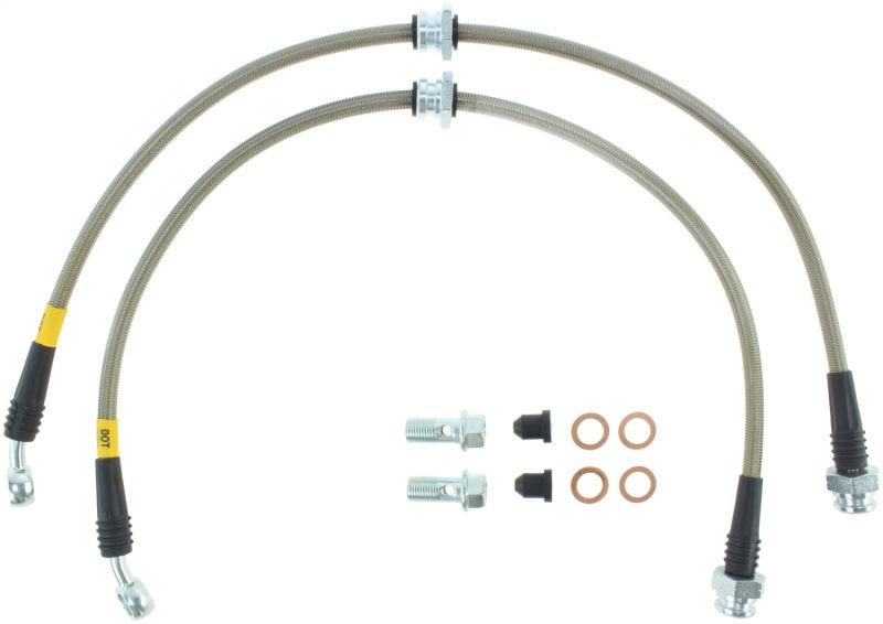 StopTech 89-1/98 Nissan 240SX Stainless Steel Front Brake Lines - Torque Motorsport