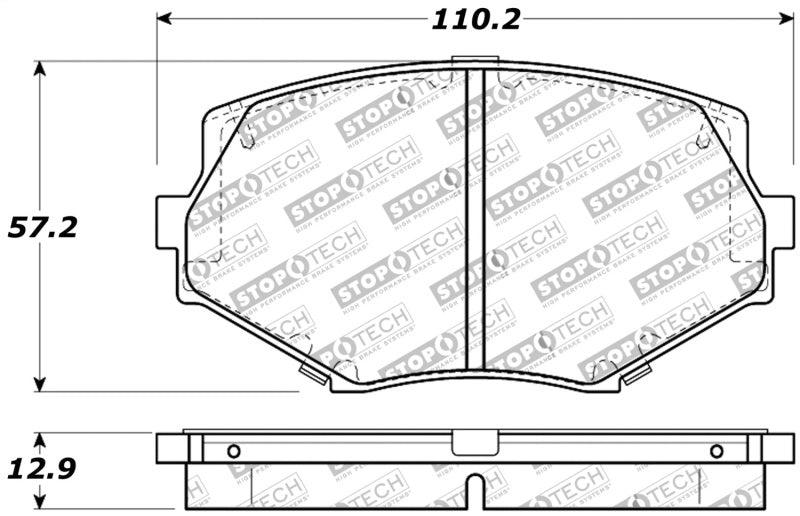 StopTech Performance 94-97/99-05 Miata w/Normal Suspension Front Brake Pads D635 - Torque Motorsport