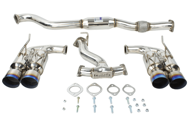 Invidia 08-14 Subaru WRX Hatchback Gemini Single Layer Titanium Tip Cat-back Exhaust - Torque Motorsport