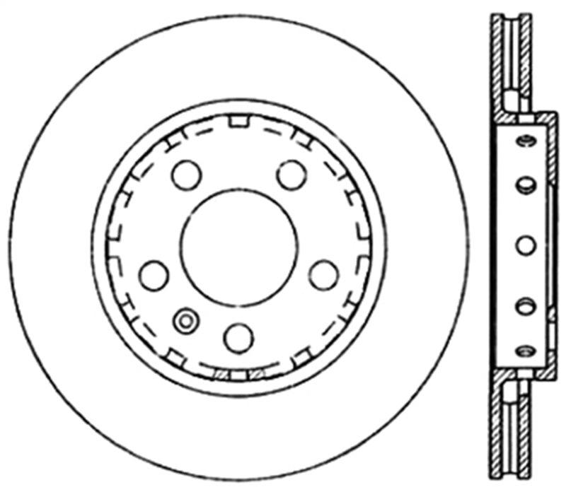 StopTech Slotted & Drilled Sport Brake Rotor - Torque Motorsport