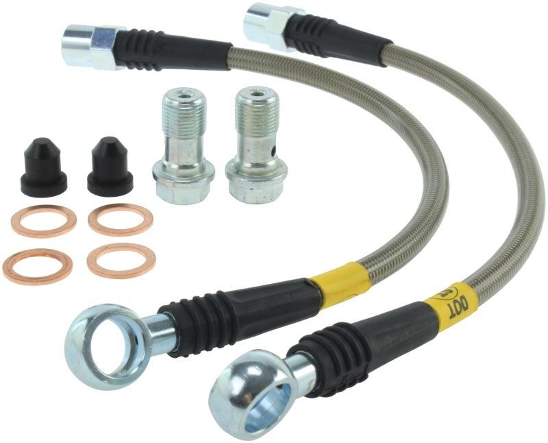 StopTech 02-08 Audi A4 Quattro Rear Stainless Steel Brake Line Kit - Torque Motorsport