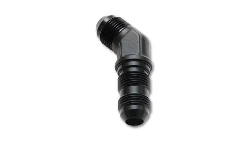 Vibrant -8AN Bulkhead Adapter 45 Degree Elbow Fitting - Anodized Black Only - Torque Motorsport