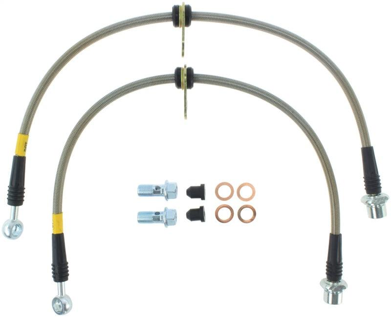 StopTech 02-12 Toyota Camry Coupe/Sedan / 04-08 Solara Front Stainless Steel Brake Lines - Torque Motorsport