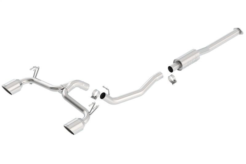 Borla 09-15 Mitsubishi Lancer Ralliart 2.0L 4cyl MT 6spd AWD Catback Exhaust - Torque Motorsport