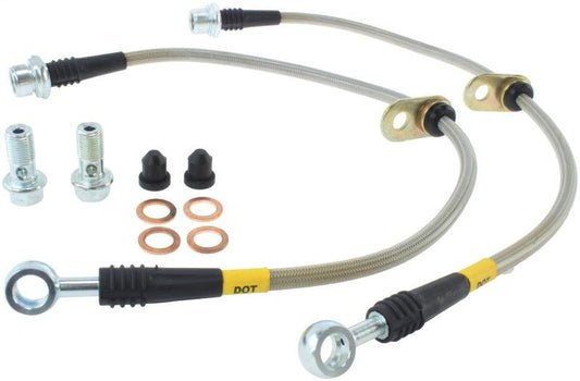 StopTech 08-10 Toyota Land Cruiser Front Stainless Steel Brake Line Kit - Torque Motorsport