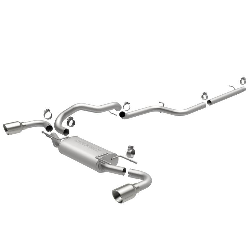 MagnaFlow 10-12 Mazda 3 L4 2.5L Hatchback Split Rear Exit Stainless Cat Back Performance Exhaust - Torque Motorsport