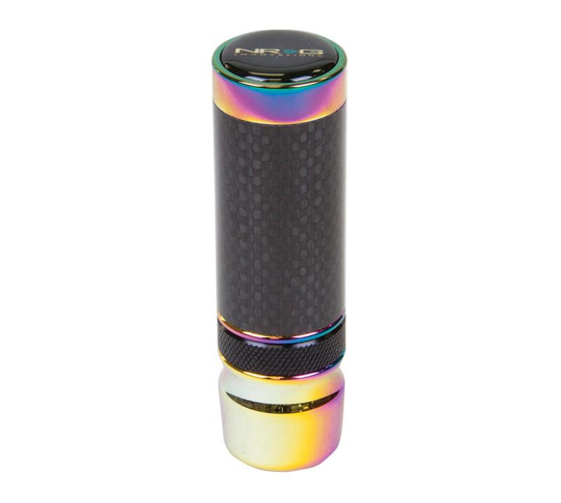 NRG Slimboy Adjustable Shift Knob (M10X1.25) Nissan / Mazda / Toyota - Carbon Fiber / Neochrome - Torque Motorsport