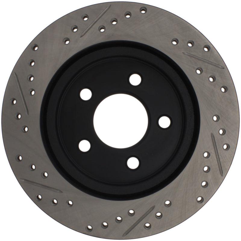 StopTech 05-10 Ford Mustang Slotted & Drilled Right Rear Rotor - Torque Motorsport