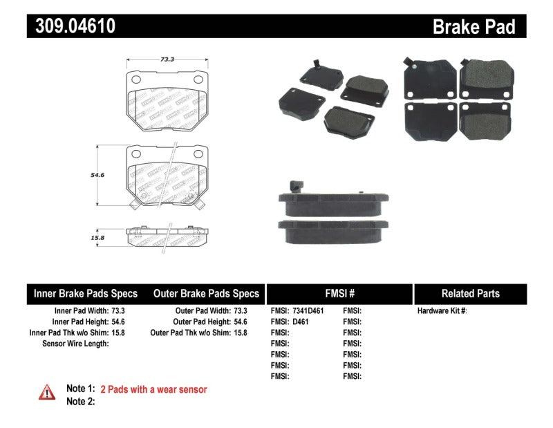 StopTech Performance 06-07 WRX Rear Brake Pads - Torque Motorsport