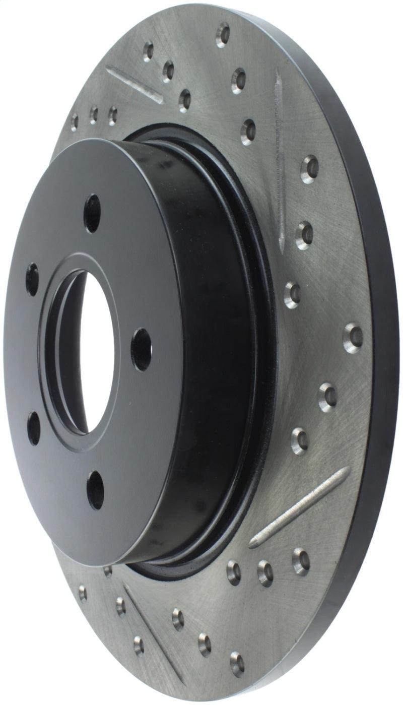 StopTech 12-15 Ford Focus w/ Rear Disc Brakes Rear Left Slotted & Drilled Rotor - Torque Motorsport