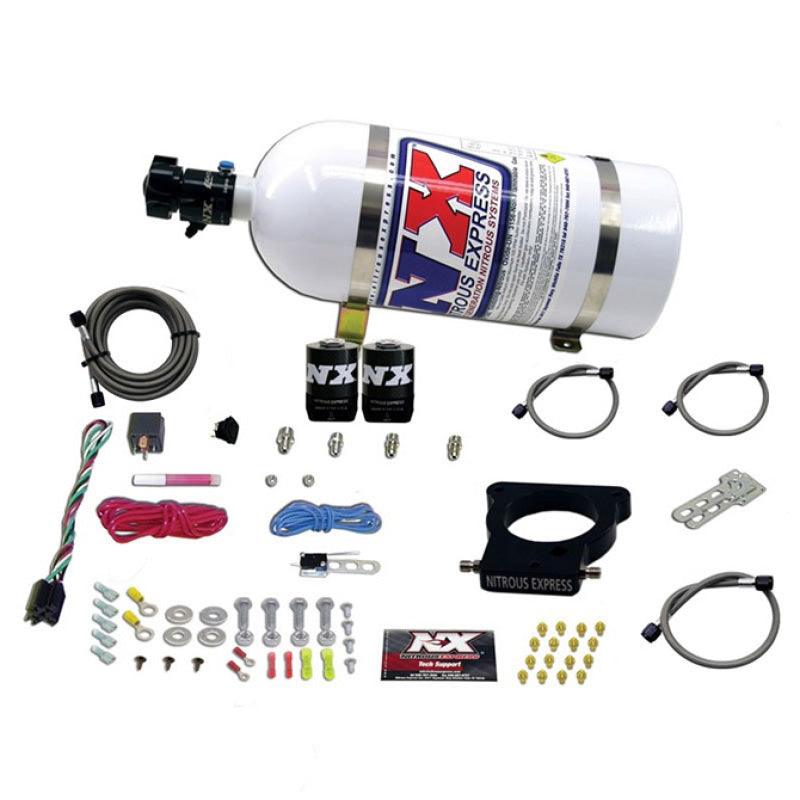 Nitrous Express GM LS 78mm 3-Bolt Nitrous Plate Kit (50-350HP) w/10lb Bottle - Torque Motorsport