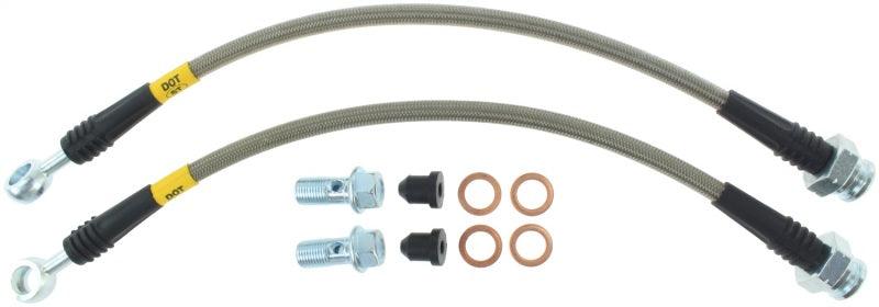 StopTech 89-98 Nissan 240SX (OE Upgrade) Stainless Steel Rear Brake Lines - Torque Motorsport