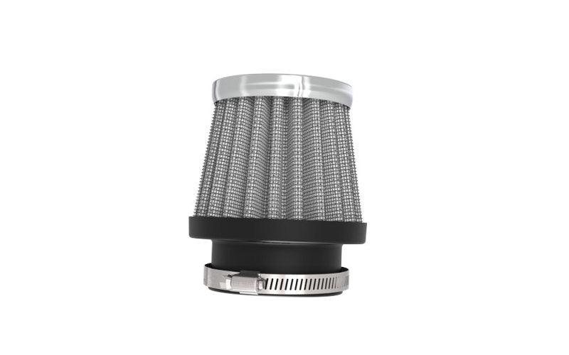 K&N Universal Chrome Filter 1 3/8 inch FLG / 2 1/2 inch Base / 2 inch Top / 2 1/4 inch Height - Torque Motorsport