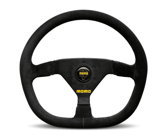 Momo MOD88 Steering Wheel 320 mm - Black Suede/Black Spokes - Torque Motorsport