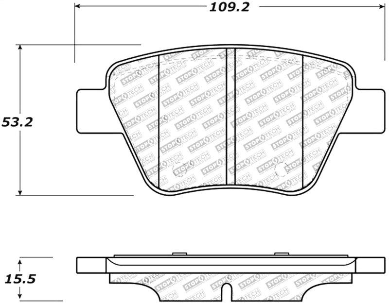 StopTech Performance Volkswagen Rear Brake Pads - Torque Motorsport