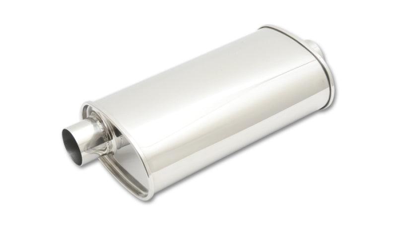 Vibrant StreetPower Oval Muffler 3.50in Inlet/Outlet (Offset-Center) - Torque Motorsport