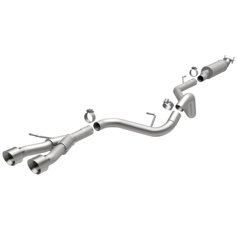 MagnaFlow 13 Hyundai Veloster 1.6L Turbo Dual Center Rear Exit Stainless Cat Back Perf Exhaust - Torque Motorsport