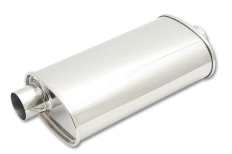 Vibrant StreetPower Oval Muffler 3.50in Inlet/Outlet (Offset-Center) - Torque Motorsport