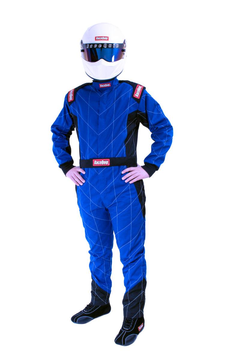 RaceQuip Blue Chevron-1 Suit - SFI-1 XL - Torque Motorsport