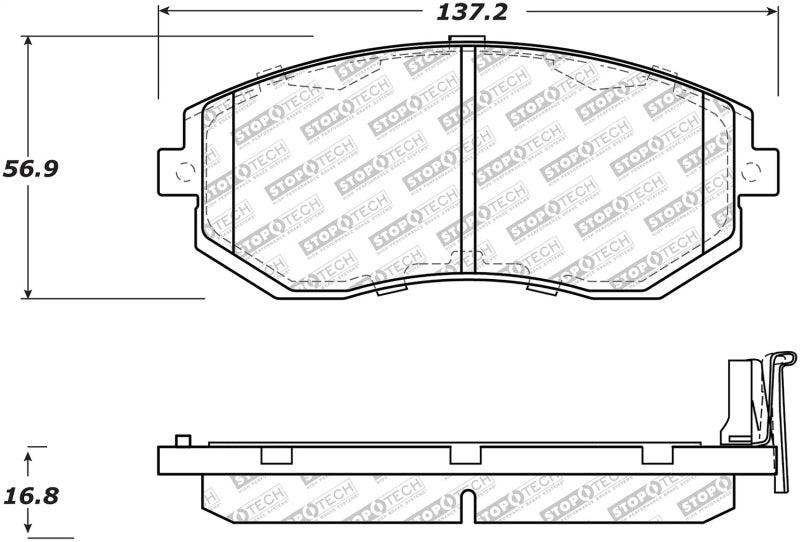 StopTech Street Select Brake Pads - Front - Torque Motorsport