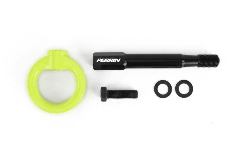 Perrin 15-19 Subaru WRX/STI Tow Hook Kit (Rear) - Neon Yellow - Torque Motorsport