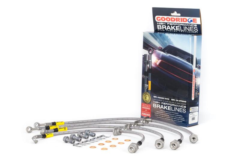 Goodridge 12-13 Honda Civic (Si Models) / 13 Acura ILX 2.4L Lrg Disc SS Brake Lines - Torque Motorsport