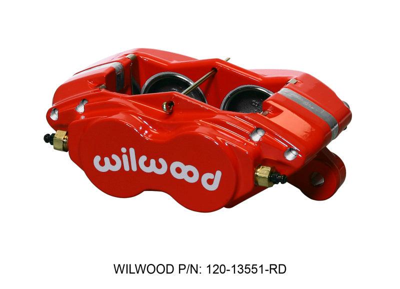 Wilwood Caliper-Forged Dynalite-M-Red 1.75in Pistons 1.00in Disc - Torque Motorsport