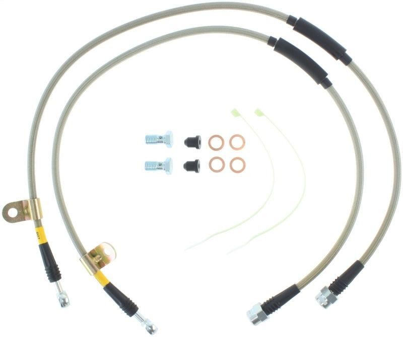 StopTech 00-06 Suburban 2500 2WD / 03-06 4WD / 03-07 Hummer H2 Stainless Steel Front Brake Line Kit - Torque Motorsport