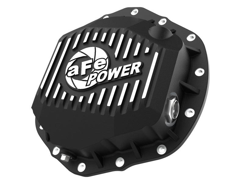 aFe 2020 Chevrolet Silverado 2500 HD Rear Differential Cover Black ; Pro Series w/ Machined Fins - Torque Motorsport