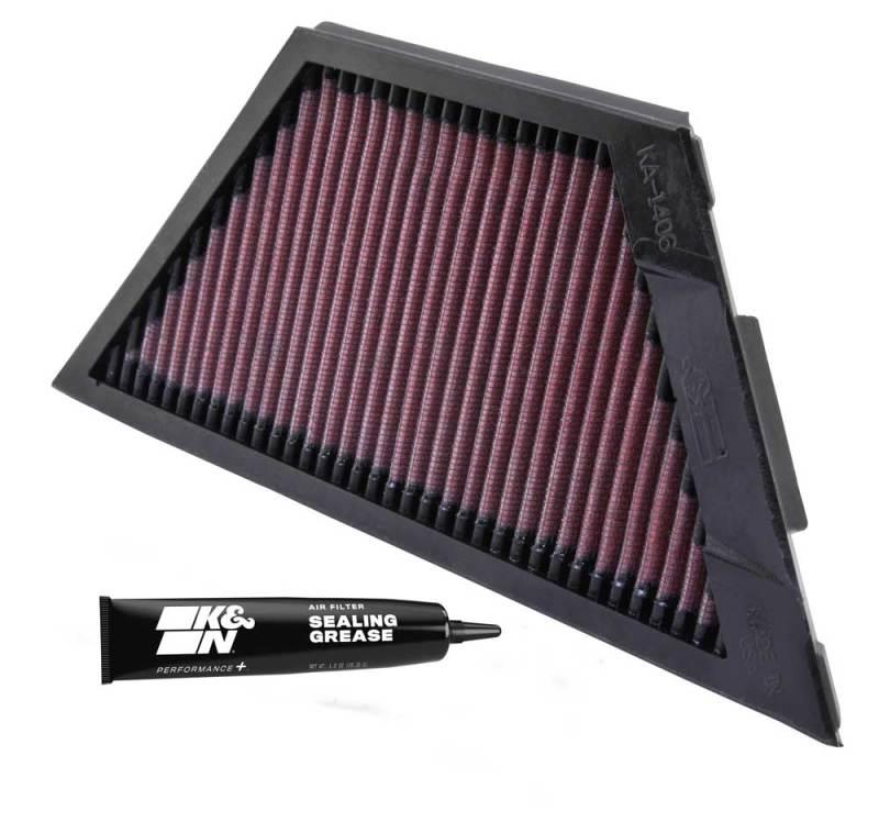 K&N Kawasaki ZX1rR Ninja/ZZR1400/1400GTR/ZX14R 11.25in O/S L x 4.75in O/S W Replacement Air Filter - Torque Motorsport