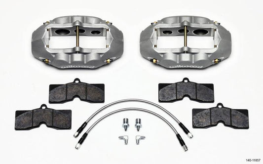 Wilwood D8-6 Front Caliper Kit Clear Corvette C2 / C3 65-82 - Torque Motorsport