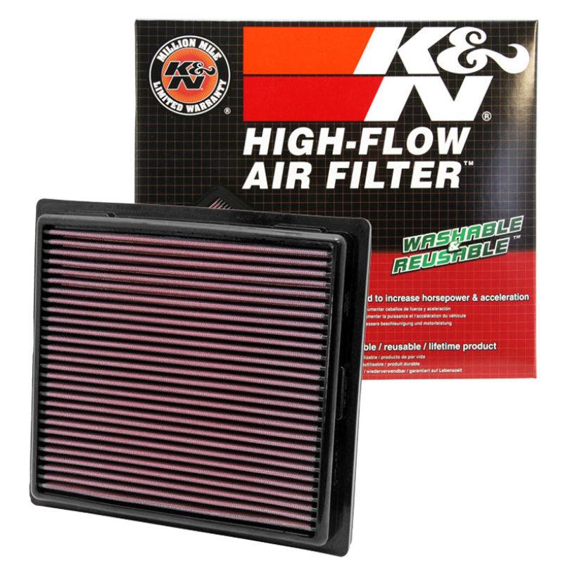 K&N 11 Jeep Grand Cherokee / 11 Dodge Durango Replacement Panel Air Filter - Torque Motorsport