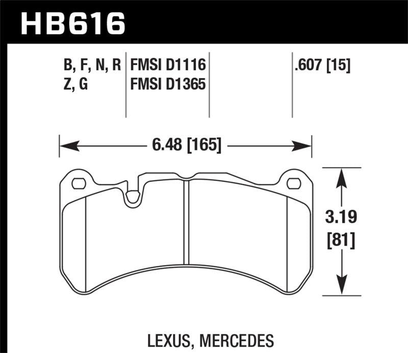 Hawk 08-09 Lexus IS-F HPS Street Front Brake Pads - Torque Motorsport