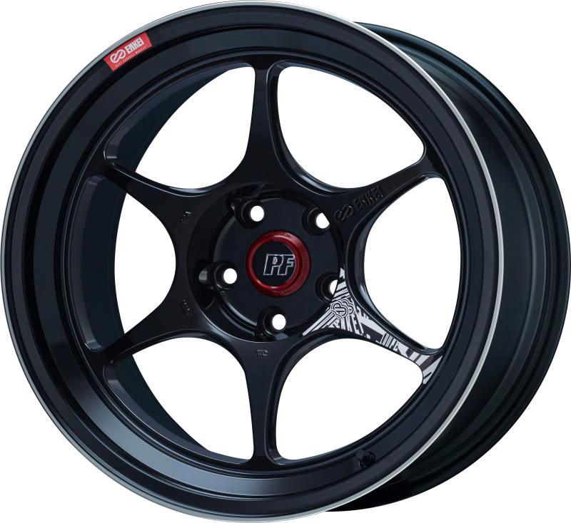 Enkei PF06 18x9.5 5x100 40mm Offset 75mm Bore Black Machined - Torque Motorsport