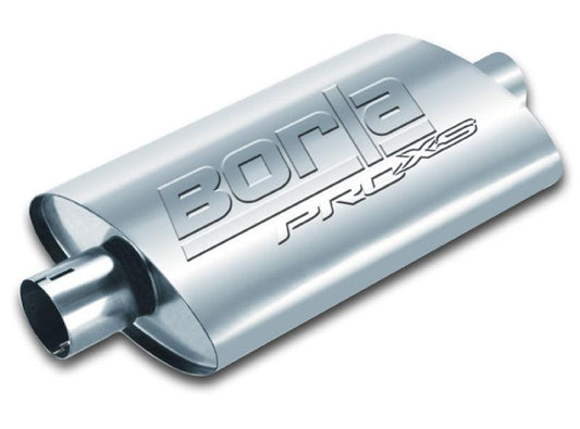 Borla Universal Pro-XS Muffler Oval 2.25in Inlet/Outlet Notched Muffler - Torque Motorsport