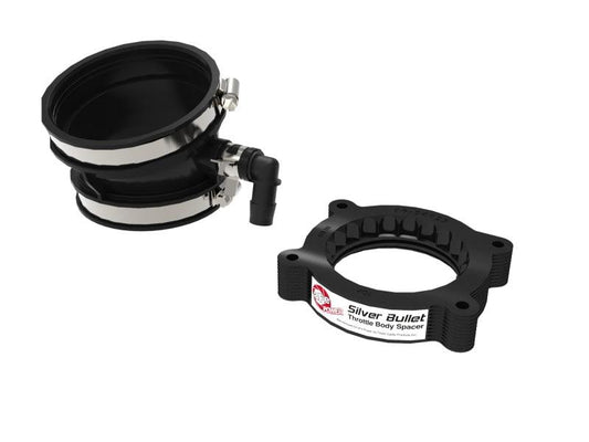 aFe 2020 Vette C8 Silver Bullet Aluminum Throttle Body Spacer / Works With aFe Intake Only - Black - Torque Motorsport