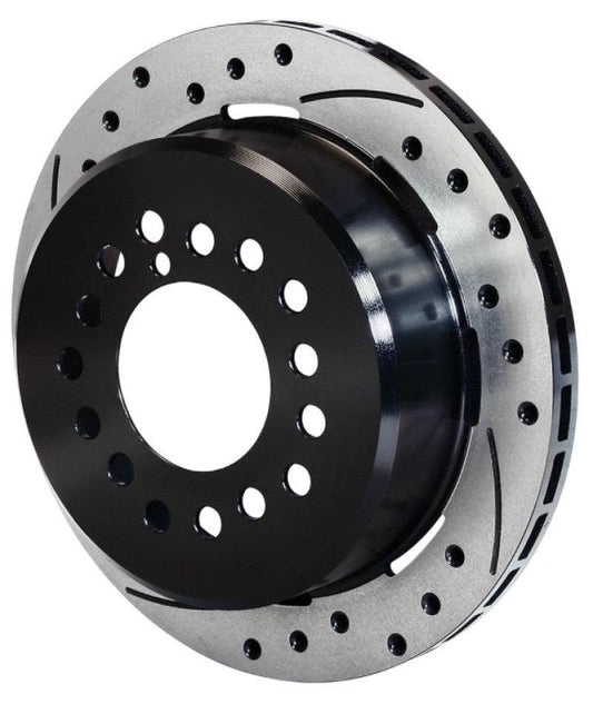 Wilwood Rotor-2.32in Offset-SRP-BLK-Drill-RH 12.19 x .810 - 5 Lug - Torque Motorsport