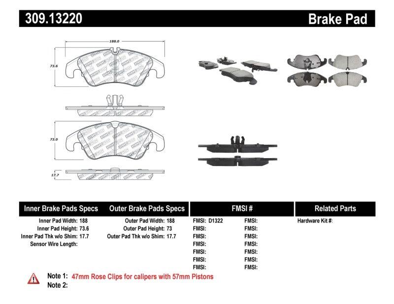 StopTech Performance 08-10 Audi A5 / 10 S4 / 09-10 Audi A4 (except Quattro) Front Brake Pads - Torque Motorsport