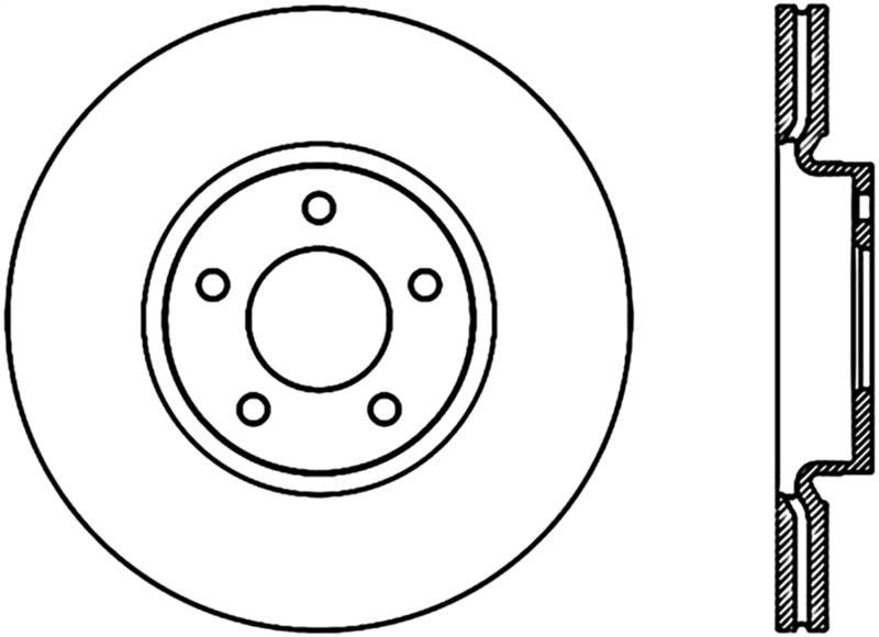 StopTech 07-09 Mazda 3 Left Front Slotted & Drilled Rotors - Torque Motorsport