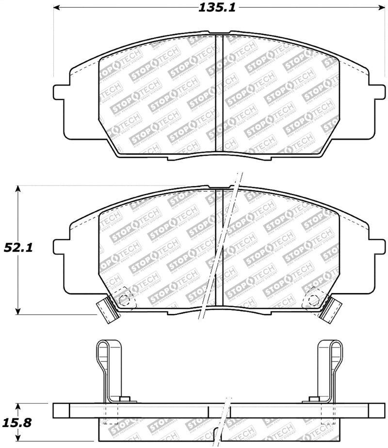 StopTech Street Select Brake Pads - Front - Torque Motorsport