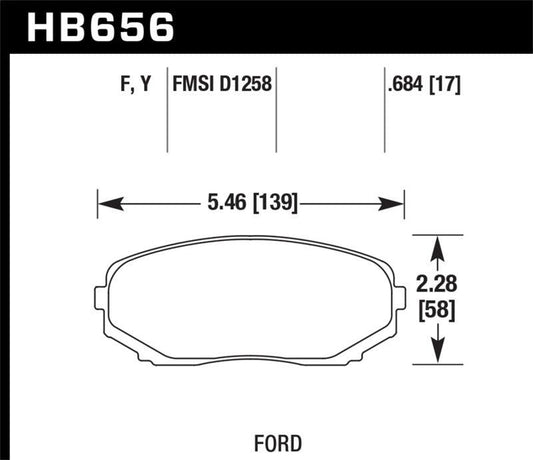 Hawk 07-15 Ford Edge / 07-15 Lincoln MKX / 07-17 Mazda CX-9 LTS Street Front Brake Pads - Torque Motorsport