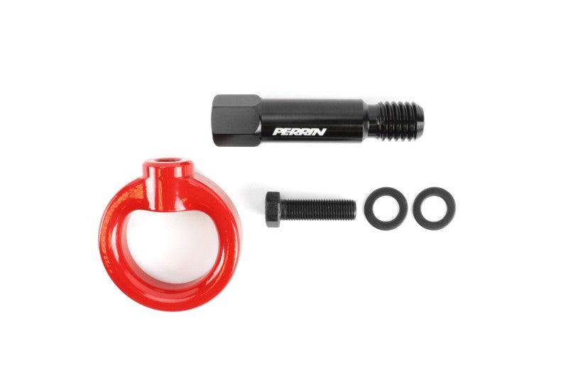 Perrin 2020 Toyota Supra Tow Hook Kit (Front) - Red - Torque Motorsport