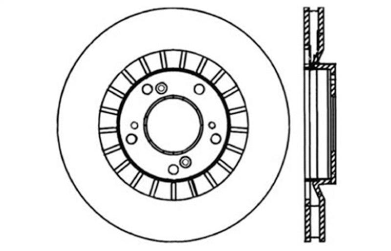 StopTech 00-09 S2000 Slotted & Drilled Left Front Rotor - Torque Motorsport