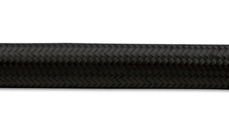 Vibrant -6 AN Black Nylon Braided Flex Hose (2 foot roll) - Torque Motorsport