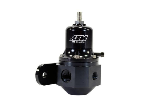 AEM High Capacity Universal Black Adjustable Fuel Pressure Regulator - Torque Motorsport